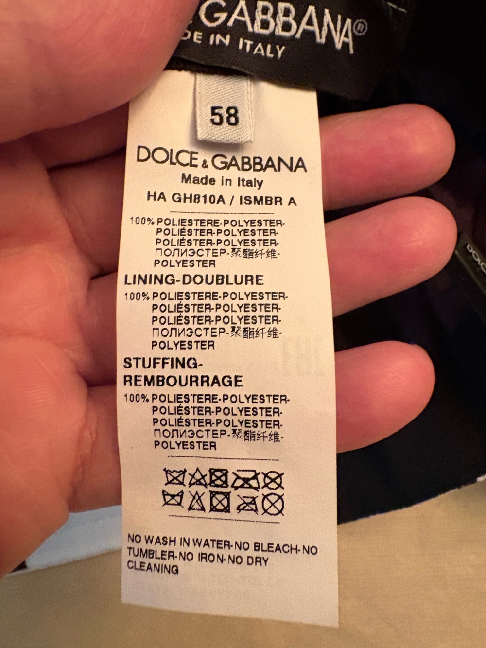 Dolce & Gabbana Nylon Baseball Cap with All-Over DG Logo Print - Picture 4 of 6
